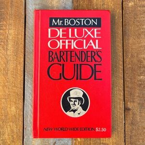 Mr. Boston Deluxe Official Bartender’s Guide Vintage Book